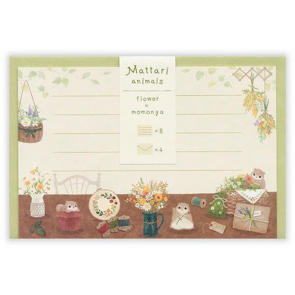 Papier Lettre & Enveloppe - Momonga | Moshi Moshi Paris