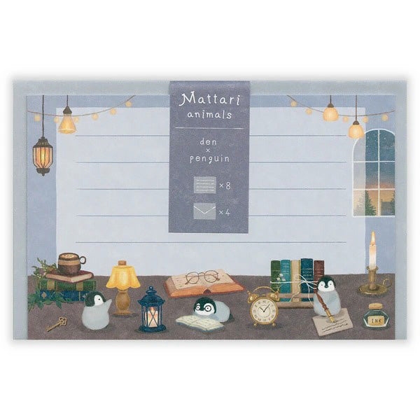 Papier Lettre & Enveloppe Penguin - Papeterie | Moshi Moshi