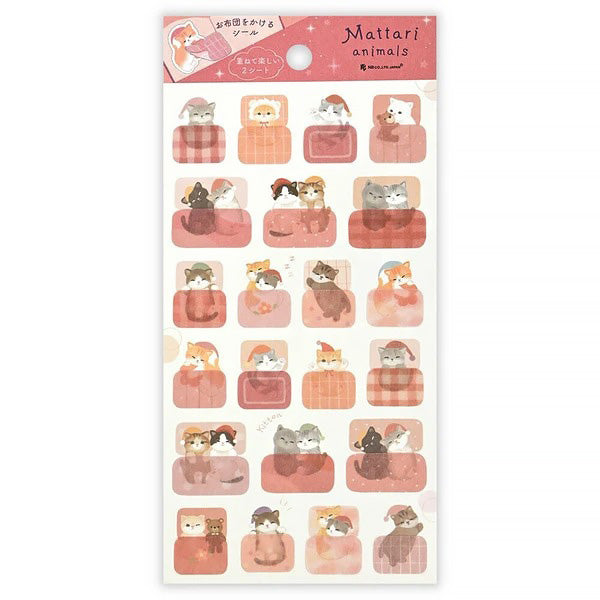 Stickers Mattari Night - Cat Kitten | Moshi Moshi Papeterie