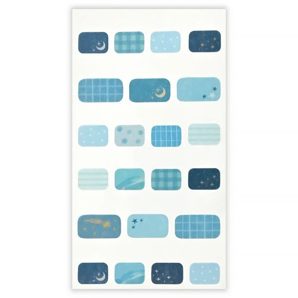 Stickers Mattari Night - Penguin | Moshi Moshi Bullet Journal 