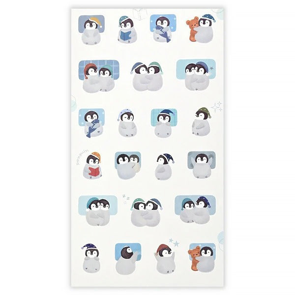Stickers Mattari Night - Penguin | Moshi Moshi Bullet Journal 