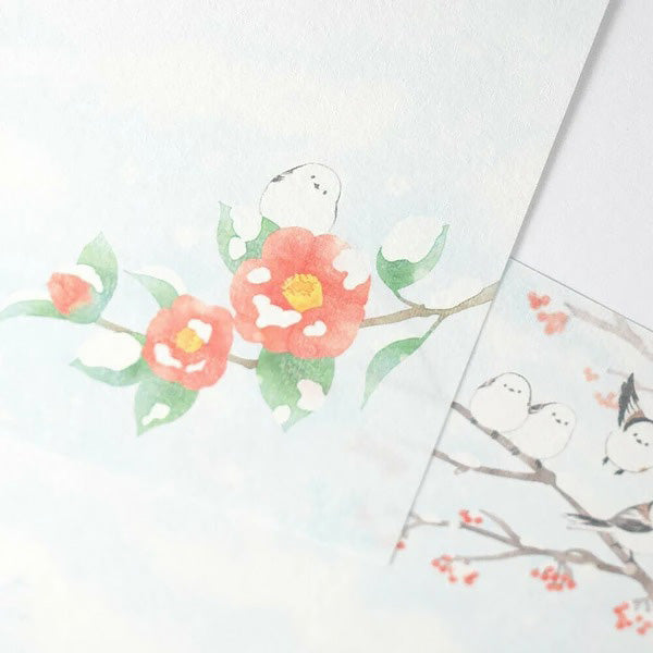 Papier Lettre Japonais - Playing With Snow | Moshi Moshi Paris