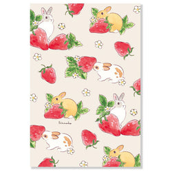 Carte de Vœux Usagi Motoko - Strawberry | Moshi Moshi Paris