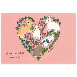 Carte de Vœux Usagi Motoko - Love | Moshi Moshi Paris