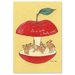 Carte de Vœux Usagi Motoko - Apple | Moshi Moshi Paris