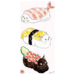 Carte de Vœux Chat Comugi - Sushi Ikura | Moshi Moshi Paris
