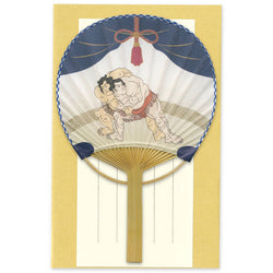 Carte Eventail Uchiwa - Sumo | Moshi Moshi Papeterie