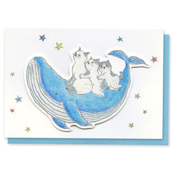 Carte Pop Up Chat Tokoro Comugi - Whale | Moshi Moshi Paris