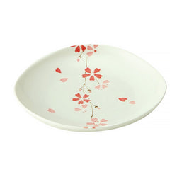 Assiette Sakura Rouge - Vaisselle Japonaise | Moshi Moshi Paris