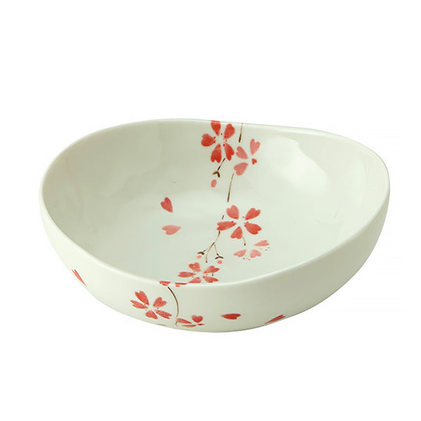 Assiette Sakura Rouge - Vaisselle Japonaise | Moshi Moshi Paris