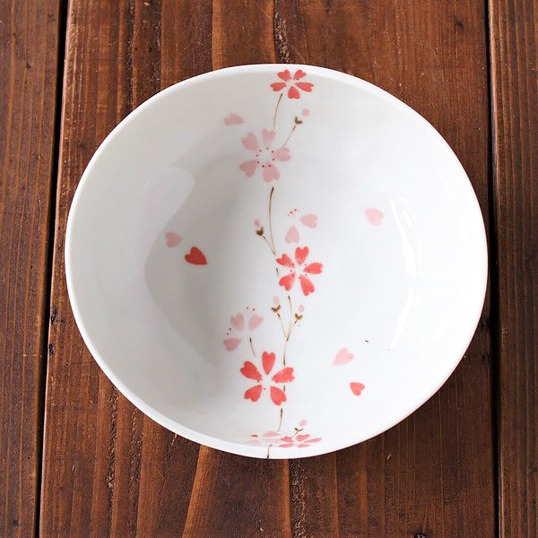Assiette Sakura Rouge - Vaisselle Japonaise | Moshi Moshi Paris