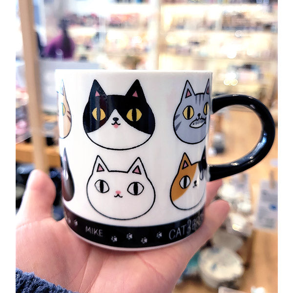 Tasse Neko Cat - Happy Friends | Moshi Moshi Paris Japan