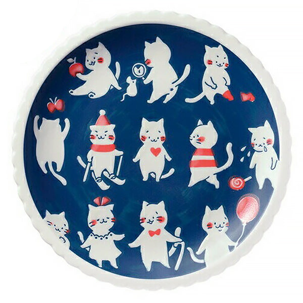 Assiette Japonaise Chat - Cat & Biscuit | Moshi Moshi Boutique Paris