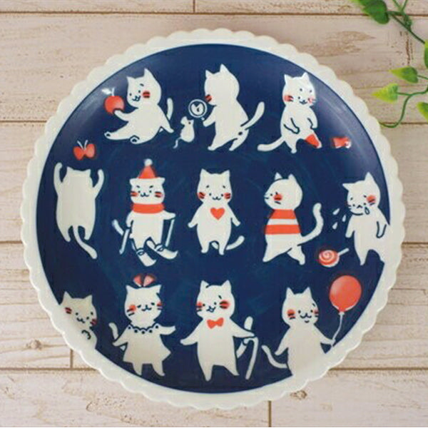 Assiette Japonaise Chat - Cat & Biscuit | Moshi Moshi Boutique Paris