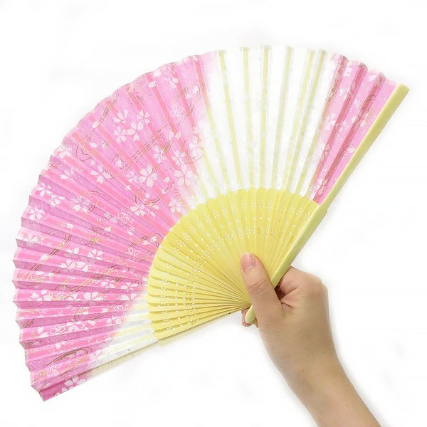 Eventail Japonais - White Cherry Blossom | Moshi Moshi Paris