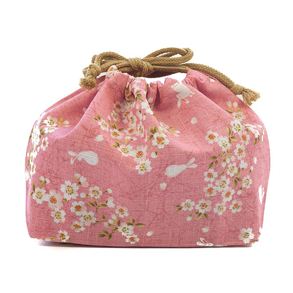 Sac à Bento Usagi & Sakura - 100% Coton | Moshi Moshi Boutique Paris