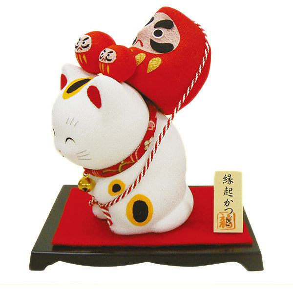 Figurine Chat Salutation Daruma - Déco Japonaise | Moshi Moshi Paris