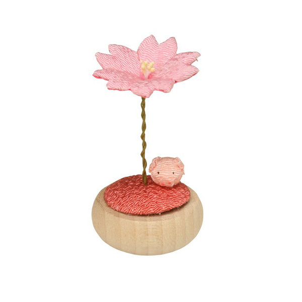 Mini Figurine Sakura - Pig, Bois Naturel | Moshi Moshi Paris