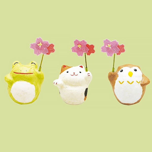 Figurine Chat Sakura - Papier Mâché | Moshi Moshi Paris