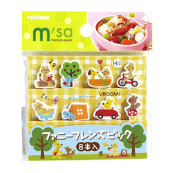 Piques Funny Friends - accessoires bento box - Moshi Moshi Paris 