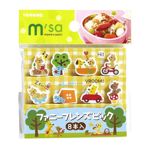 Piques Funny Friends - accessoires bento box - Moshi Moshi Paris 