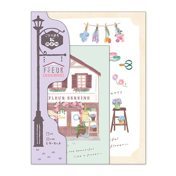 Papier Lettre & Enveloppe Flower Shop - Papeterie | Moshi Moshi Paris