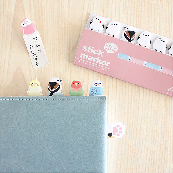 Marque Page Sticker - Happy Birds | Moshi Moshi Papeterie Kawaii