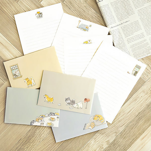 Papier Lettre & Enveloppe - Shiba I See You | Moshi Moshi Paris 