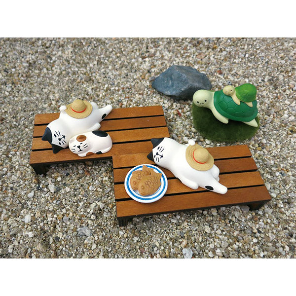 Mini Figurine Chat Napping - Déco Japonaise | Moshi Moshi Paris