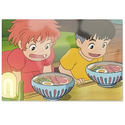 Carte Postale Ponyo Ramen - Studio Ghibli | Moshi Moshi 