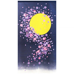 Noren Moonlight Cherry Blossom - Déco Japonaise | Moshi Moshi