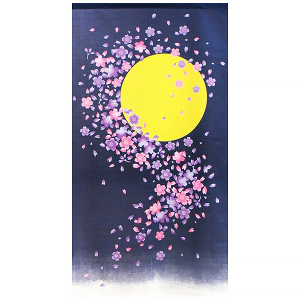 Noren Moonlight Cherry Blossom - Déco Japonaise | Moshi Moshi