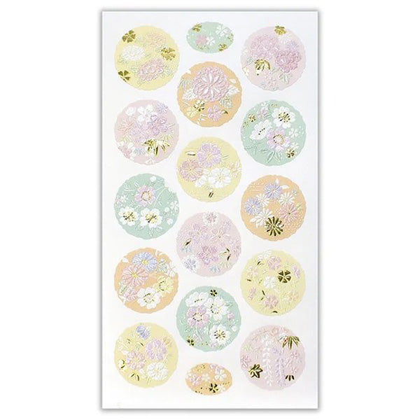 Stickers Seal - Flower Pattern | Moshi Moshi Papeterie Kawaii Paris