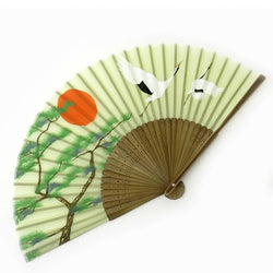 Eventail Japonais - Grue & Pins | Moshi Moshi Paris