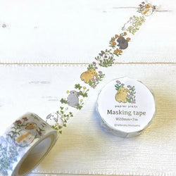 Washi Tape Moriyama - Rabbit Flower | Moshi Moshi Papeterie