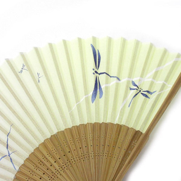 Eventail Japonais Libellule - Soie & Bambou | Moshi Moshi Boutique