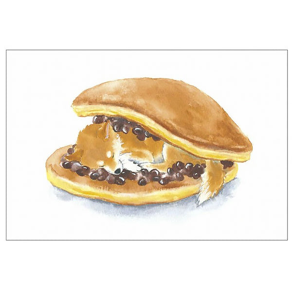 Carte de Vœux Shiba Inu & Dorayaki