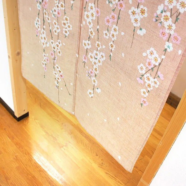Noren Weeping Cherry Blossom - Déco Japonaise | Moshi Moshi Paris