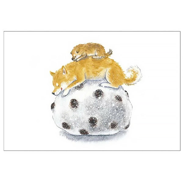 Carte de Vœux Shiba Inu - Daifuku | Moshi Moshi Paris Japan