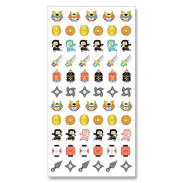 Stickers Japan - Oedo Ninja | Moshi Moshi Papeterie Kawaii