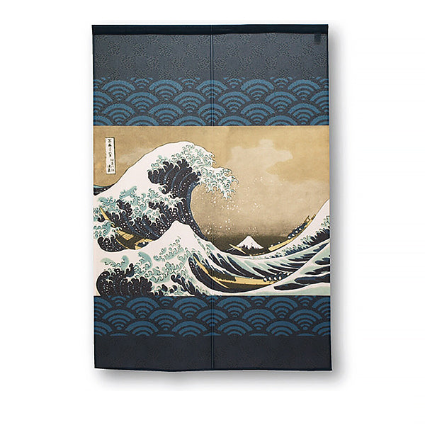 Noren Japonais - La Grande Vague de Kanagawa | Moshi Moshi 