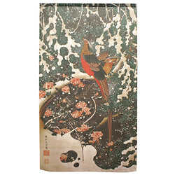 Noren Faisan Sous La Neige - Ito Jakuchu | Moshi Moshi Paris