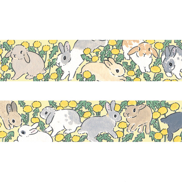 Washi Tape Moriyama - Rabbit Santolina | Moshi Moshi Papeterie Paris