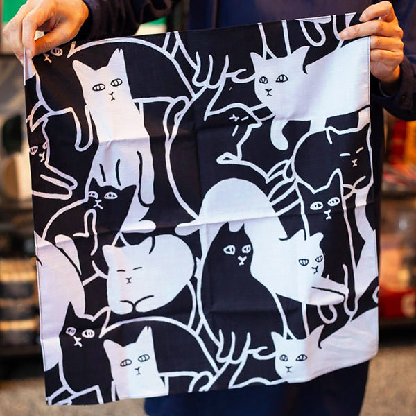 Furoshiki Réversible Chat Neko - Emballage Cadeaux | Moshi Moshi