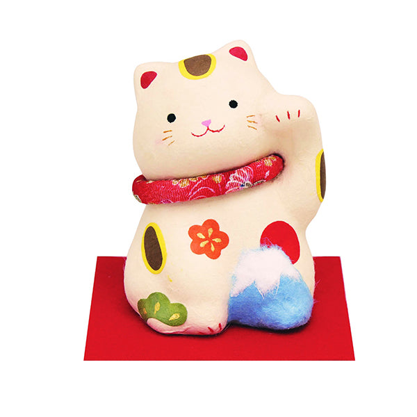 Chat Porte Bonheur - Fuji Flower, Chigiri Washi | Moshi Moshi 