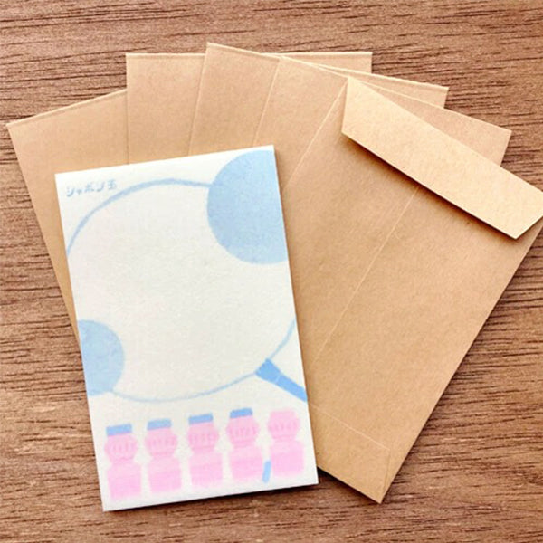 Papier Lettre Retro Diary - Soap Bubble | Moshi Moshi Papeterie
