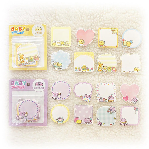 Stickers Mémo Baby - Ourson Bai Bai | Moshi Moshi Papeterie Kawaii