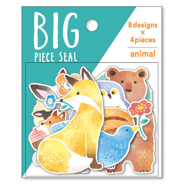 Stickers Box Big Seal - Animal | Moshi Moshi Papeterie Kawaii Japan
