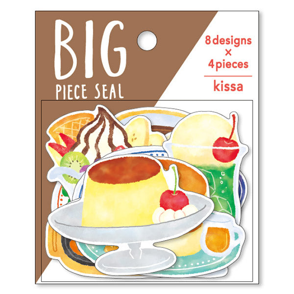 Stickers Box Big Seal - Kissa | Moshi Moshi Papeterie Kawaii Japan