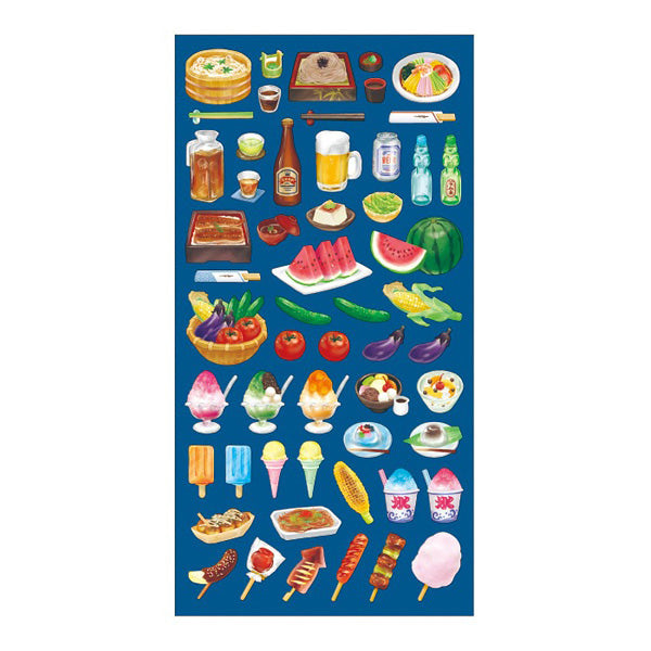 Stickers Summer Food - Papeterie Japonaise | Moshi Moshi Paris